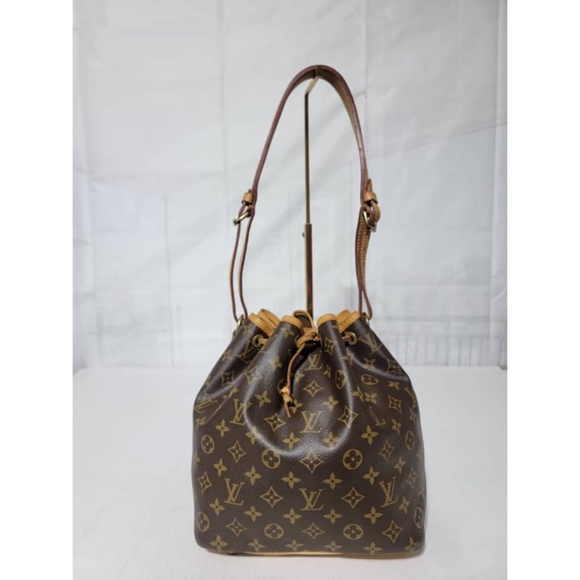 Authentic Louis Vuitton Monogram Petit Noe Drawstring Bucket Hobo Bag - Picture 1 of 13